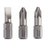 Bosch Schrauberbit-Set Extra-Hart (gemischt), 3-teilig, S 1,0x5,5, PH2, PZ2, 25 mm #2607001766