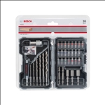 Bosch 35-teiliges Set mit Bohrern und Schrauberbits, HSS, Extra Hard, PH, PZ, SL, H, T #2607017327