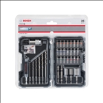 Bosch 35-teiliges Set mit Bohrern+Schrauberbits, HSS-G, Extra Hard, PH, PZ, SL, H, T #2607017328