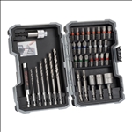 Bosch 35-teiliges Set mit Bohrern+Schrauberbits, HSS-G, Extra Hard, PH, PZ, SL, H, T #2607017328