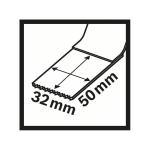Bosch BIM Tauchsägeblatt AIZ 32 AB, Metal, 50 x 32 mm, 10er-Pack #2608664475