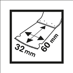 Bosch BIM Tauchsägeblatt PAIZ 32 APB, Wood and Metal, 60 x 32 mm #2608662315