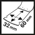 Bosch HCS Tauchsägeblatt PAIZ 32 EPC Wood, 60 x 32 mm #2608662311