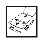 Bosch BIM Tauchsägeblatt MAIZ 32 APB, Wood and Metal, 80 x 32 mm, 10er-Pack #2608664497