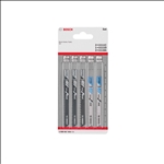 Bosch 5-tlg. Stichsägeblatt-Set Wood and Metal, U-Schaft U 111 C, U 111 D, U 118 A #2608667855