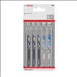 Bosch 5-tlg. Stichsägeblatt-Set Wood and Metal, U-Schaft U 111 C, U 111 D, U 118 A #2608667855