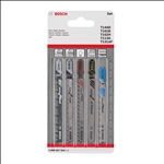 Bosch 5-tlg. Stichsägeblatt-Set Allrounder, T-Schaft #2608667856