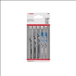 Bosch 5-tlg. Stichsägeblatt-Set Basic for Wood and Metal Basic, T-Schaft #2608667857