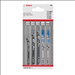 Bosch 5-tlg. Stichsägeblatt-Set Basic for Wood and Metal Basic, T-Schaft #2608667857