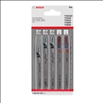 Bosch 5-tlg. Stichsägeblatt-Set Wood and Plastics, T-Schaft #2608667858