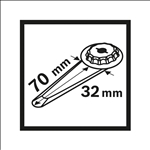 Bosch HCS Universalfugenschneider MAII 32 SLC, 70 x 32 mm, 10er-Pack #2608664501