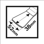 Bosch HCS Schaber ATZ 52 SFC, flexibel, 52 x 38 mm, 1er-Pack #2608661647