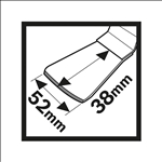 Bosch HCS Schaber ATZ 52 SFC, flexibel, 52 x 38 mm, 10er-Pack #2608664488