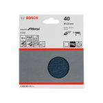 Bosch Schleifblatt F550, Expert for Metal, 115 mm, 40, ungelocht, Klett, 5er-Pack #2608608Y03