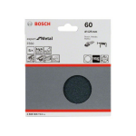 Bosch Schleifblatt F550, Expert for Metal, 125 mm, 60, ungelocht, Klett, 5er-Pack #2608608Y14