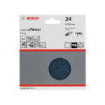 Bosch Schleifblatt F550, Expert for Metal, 125 mm, 24, ungelocht, Klett, 5er-Pack #2608608Y10