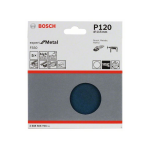 Bosch Schleifblatt F550, Expert for Metal, 115 mm, 120, ungelocht, Klett, 5er-Pack #2608608Y08