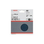 Bosch Schleifblatt F550, Expert for Metal, 115 mm, 80, ungelocht, Klett, 5er-Pack #2608608Y06