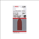 Bosch Schleifblatt C430, 32 mm, 120, ungelocht, 5er-Pack #2608605169