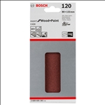 Bosch Schleifblatt C430, 80 x 133 mm, 120, 8 Löcher, Klett, 10er-Pack #2608605281