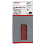 Bosch Schleifblatt C430, 93 x 186 mm, 4 x 60, 4 x 120, 2 x 180, 8 Löcher, 10er-Pack #2608605310