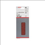 Bosch Schleifblatt C430, 93 x 230 mm, 40, ungelocht, gespannt, 10er-Pack #2608605583