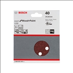 Bosch Schleifblatt C430, 125 mm, 40, 8 Löcher, Klett, 5er-Pack #2608605640