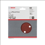 Bosch Schleifblatt C430, 150 mm, 60, 6 Löcher, Klett, 5er-Pack #2608605717