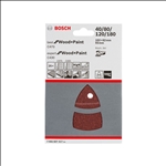 Bosch Schleifblatt-Set C470 und C430, 102 x 62, 93 mm, 40 - 180, 25er-Pack #2608607417