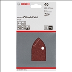 Bosch Schleifblatt C430, 100 x 170 mm, 40, 4 Löcher, Klett, 5er-Pack #2608607428