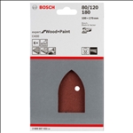 Bosch Schleifblatt C430, 100 x 170 mm, 2 x 80, 2 x 120, 2 x 180, 4 Löcher, 6er-Pack #2608607432