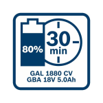 Bosch Akku Starter-Set: 2 x GBA 18 Volt, 5.0 Ah und GAL 1880 CV #1600A00B8J