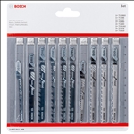 Bosch 10-tlg. Stichsägeblatt-Set für Wood, T-Schaft #2607011169
