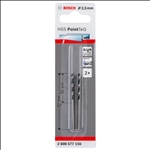 Bosch Metallspiralbohrer HSS PointTeQ, DIN 338, 2,5 mm, 2er-Pack #2608577156