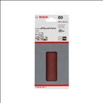 Bosch Schleifblatt C430, 80 x 133 mm, 80, 8 Löcher, Klett, 10er-Pack #2608605280