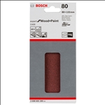 Bosch Schleifblatt C430, 80 x 133 mm, 80, 8 Löcher, Klett, 10er-Pack #2608605280