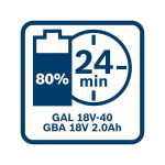 Bosch Ladegerät GAL 18V-40 #1600A019RJ