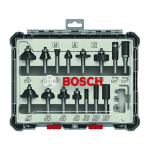 Bosch 15 tlg Mixed Fräser Set 8mm Schaft #2607017472