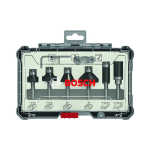 Bosch 6-teiliges Rand- und Kantenfräser-Set, 6-mm-Schaft #2607017468
