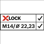 Bosch X-LOCK Fiberschleifscheibe, Ø115 mm, K 120, R444, Expert for Metal, 1 Stk. #2608619170
