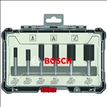 Bosch Fräser-Set, 6-teiliges Nutfräser-Set, 1/4-Zoll Schaft #2607017467