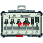 Bosch 6-teiliges Rand- und Kantenfräser-Set, 1/4-Zoll Schaft. Für Handfräsen #2607017470