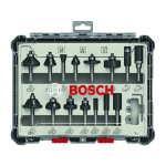Bosch 15-teiliges Fräser-Set, 1/4-Zoll Schaft. Für Handfräsen #2607017473