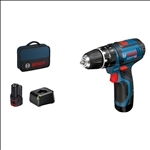 Bosch Akku-Schlagbohrschrauber GSB 12V-15, 2 x Akku GBA 12V 2.0Ah #06019B690H