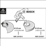 Bosch Absaughaube Easy-Adjust GDE 125 EA-S, Systemzubehör #1600A003DH