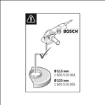 Bosch Absaughaube Full Cover GDE 115/125 FC-T, Systemzubehör #1600A003DK