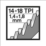 Bosch Säbelsägeblatt S 1226 BEF, Heavy for Metal, 5er-Pack #2608657396