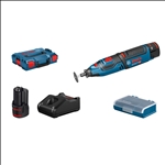 Bosch Akku-Rotationswerkzeug GRO 12V-35, 2 x Akku GBA 12V 2.0Ah in L-BOXX #06019C5001