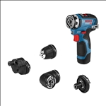 Bosch Akku-Bohrschrauber GSR 12V-35 FC, mit 2 x 3.0 Ah Li-Ion Akku, 4 Aufsätze, L-BOXX #06019H3000