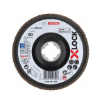 Bosch X-LOCK Fächerschleifscheibe, X571, Best for Metal, gewinkelt, Ø125 mm, K 80, 1St #2608621769